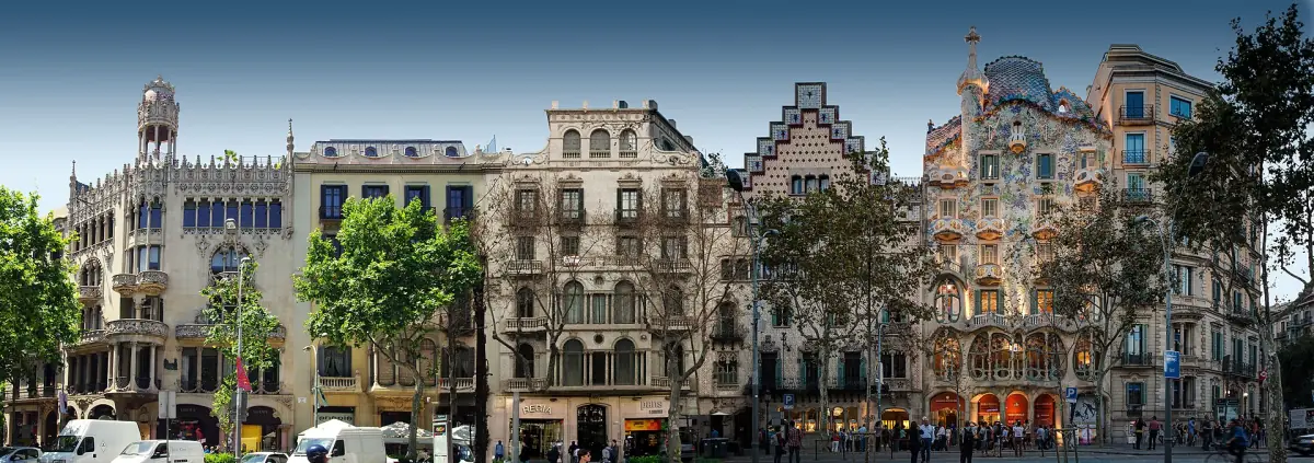 The Illa de la Discòrdia on Passeig de Gràcia